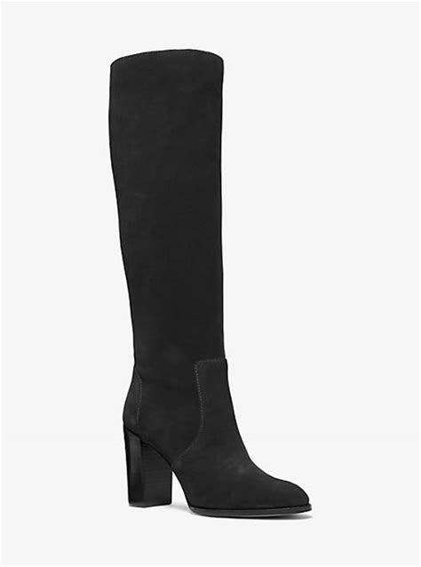 michael michael kors luella suede boot|michael kors low heel boots.